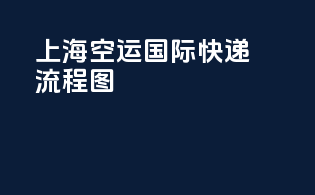 上海空运国际快递流程图
