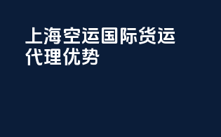 上海空运国际货运代理优势