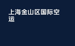 上海金山区国际空运
