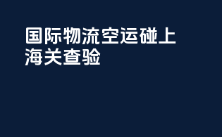 国际物流空运碰上海关查验