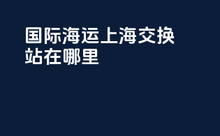 ems国际海运上海交换站在哪里